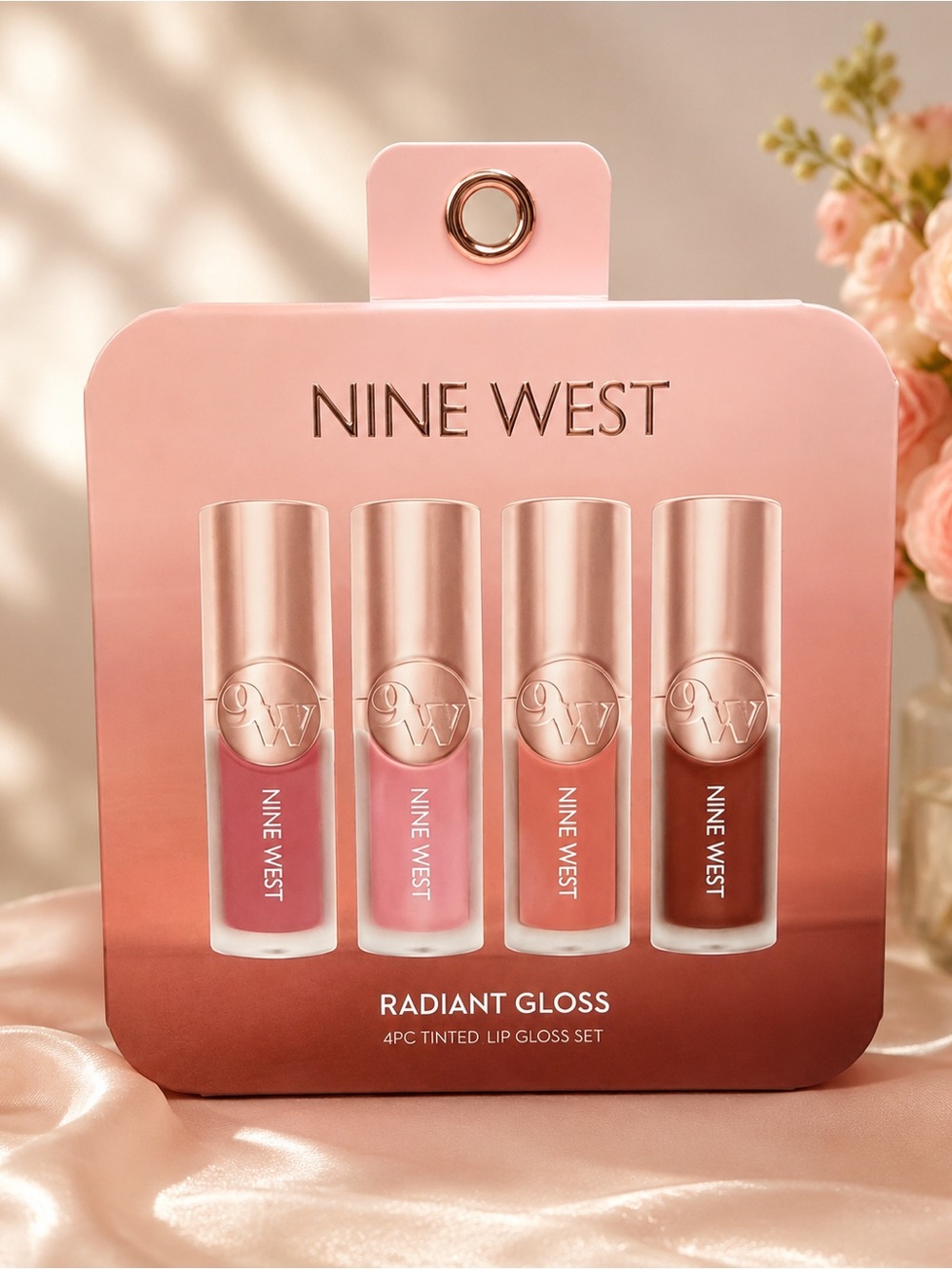 Nine West Radiant Gloss 4-Piece Tinted Lip Gloss Set New